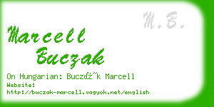 marcell buczak business card